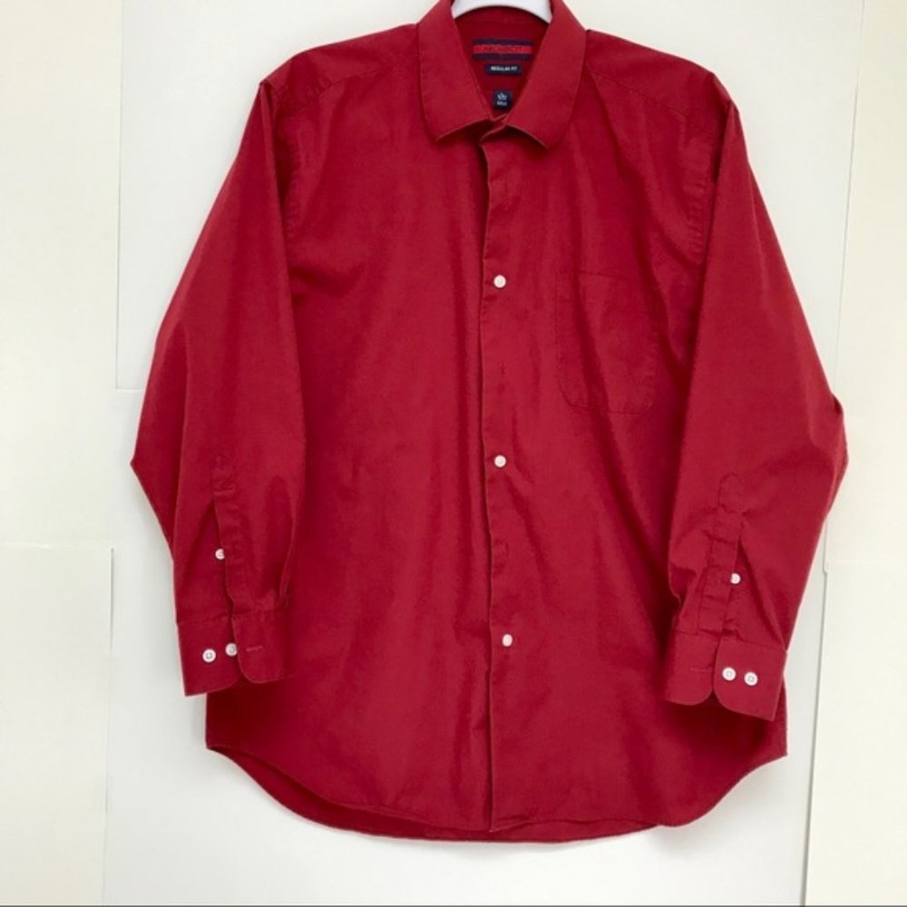 Architect Red Button Down Dress Shirt